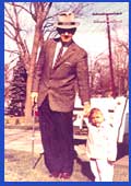 With his first granddaughter